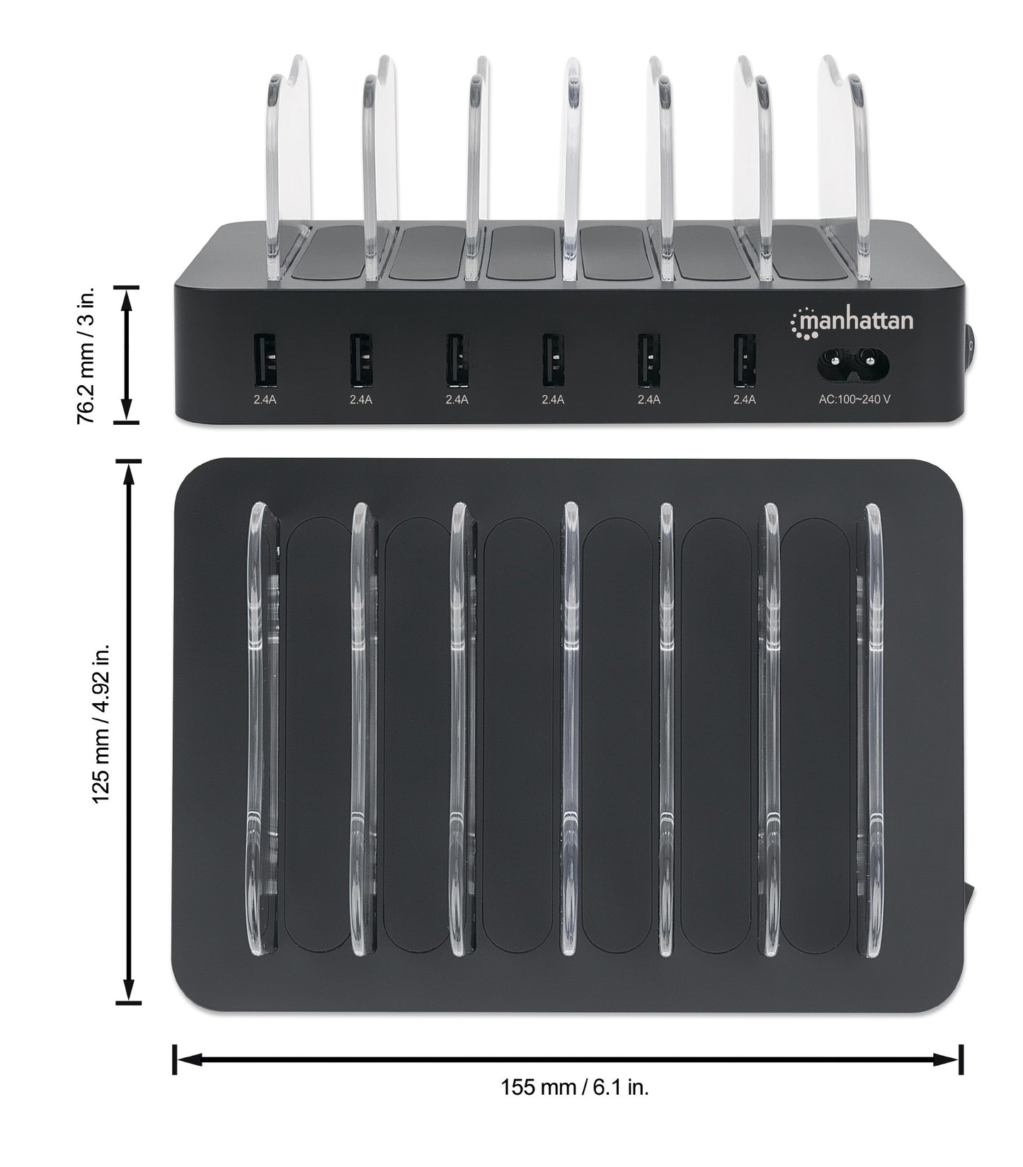 6-Port USB Charging Station Image 6
