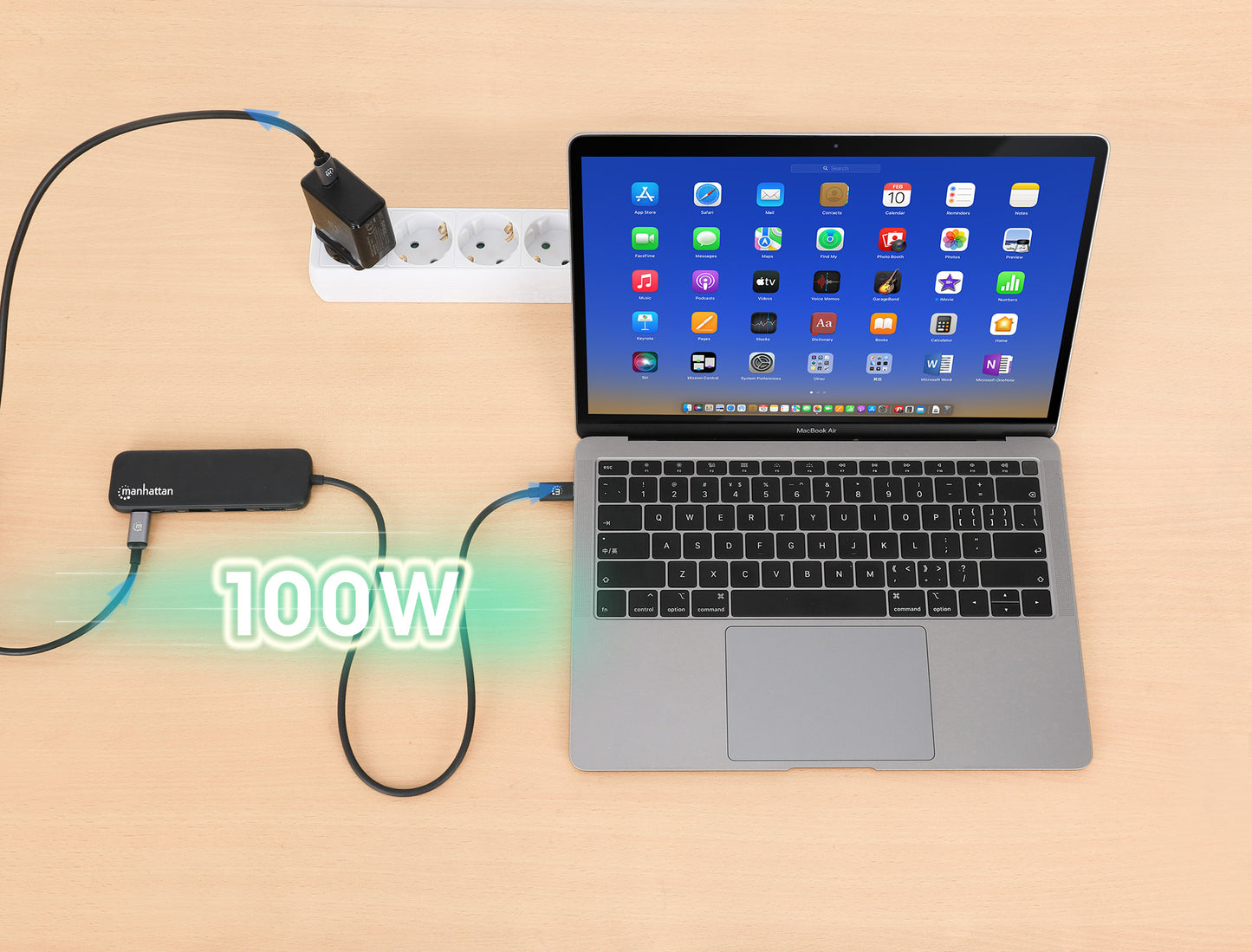 USB-C Docking Station with 100 W PD / 4K HDMI 5-in-1 Multiport USB Hub Image 10