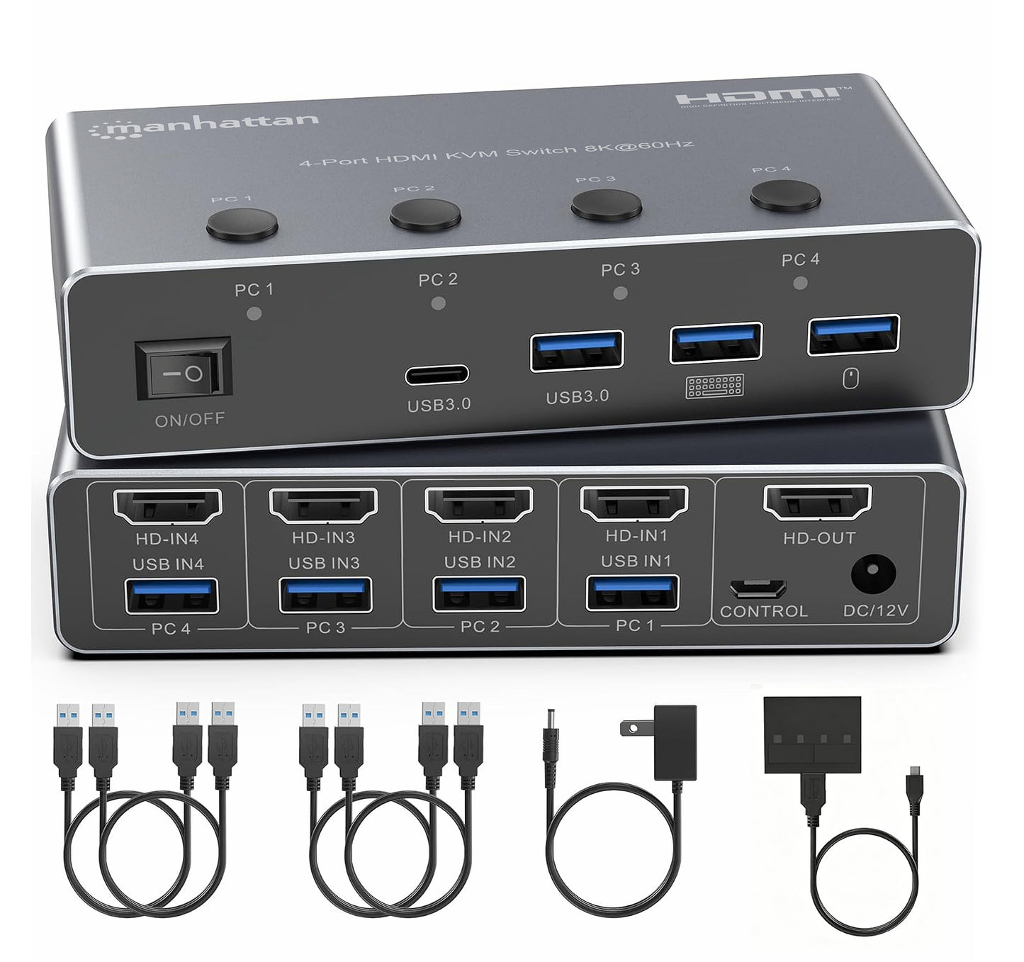 4-Port HDMI KVM Switch 8K@60Hz Image 14