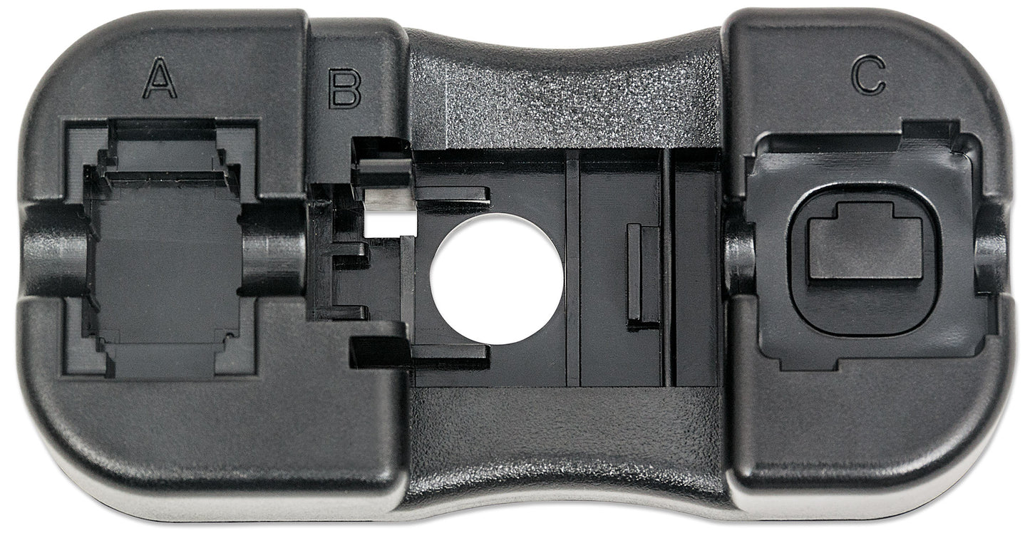 Cat6 Punch-Down Keystone Jack, Orange Image 7