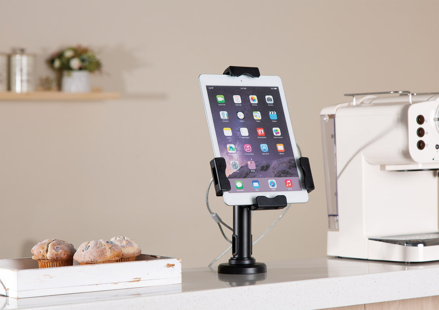 Lockable Desk Stand and Wall Mount Holder for Tablet and iPad Image 15