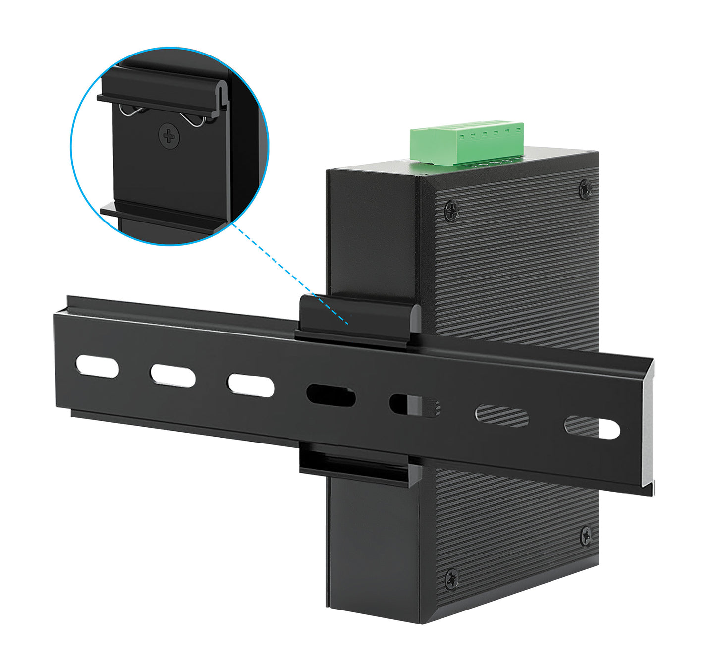 Industrial Gigabit Media Converter and PoE+ Injector 30W Image 10