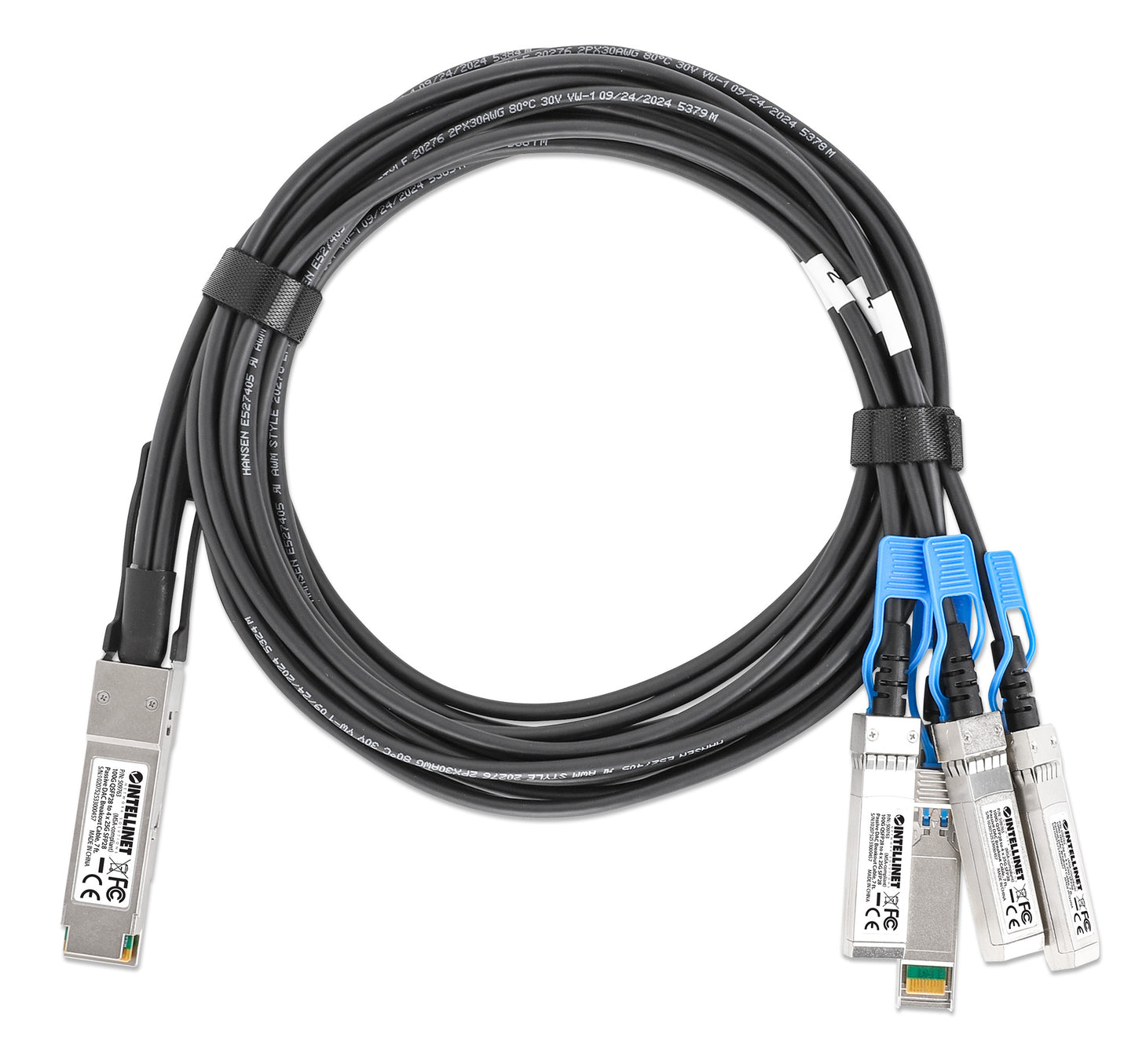 100G QSFP28 to 4 x 25G SFP28 Passive DAC Breakout Cable, 7 ft. Image 5