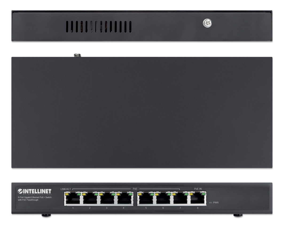 PoE-Powered 8-Port Gigabit Ethernet PoE+ Switch with PoE Passthrough Image 6