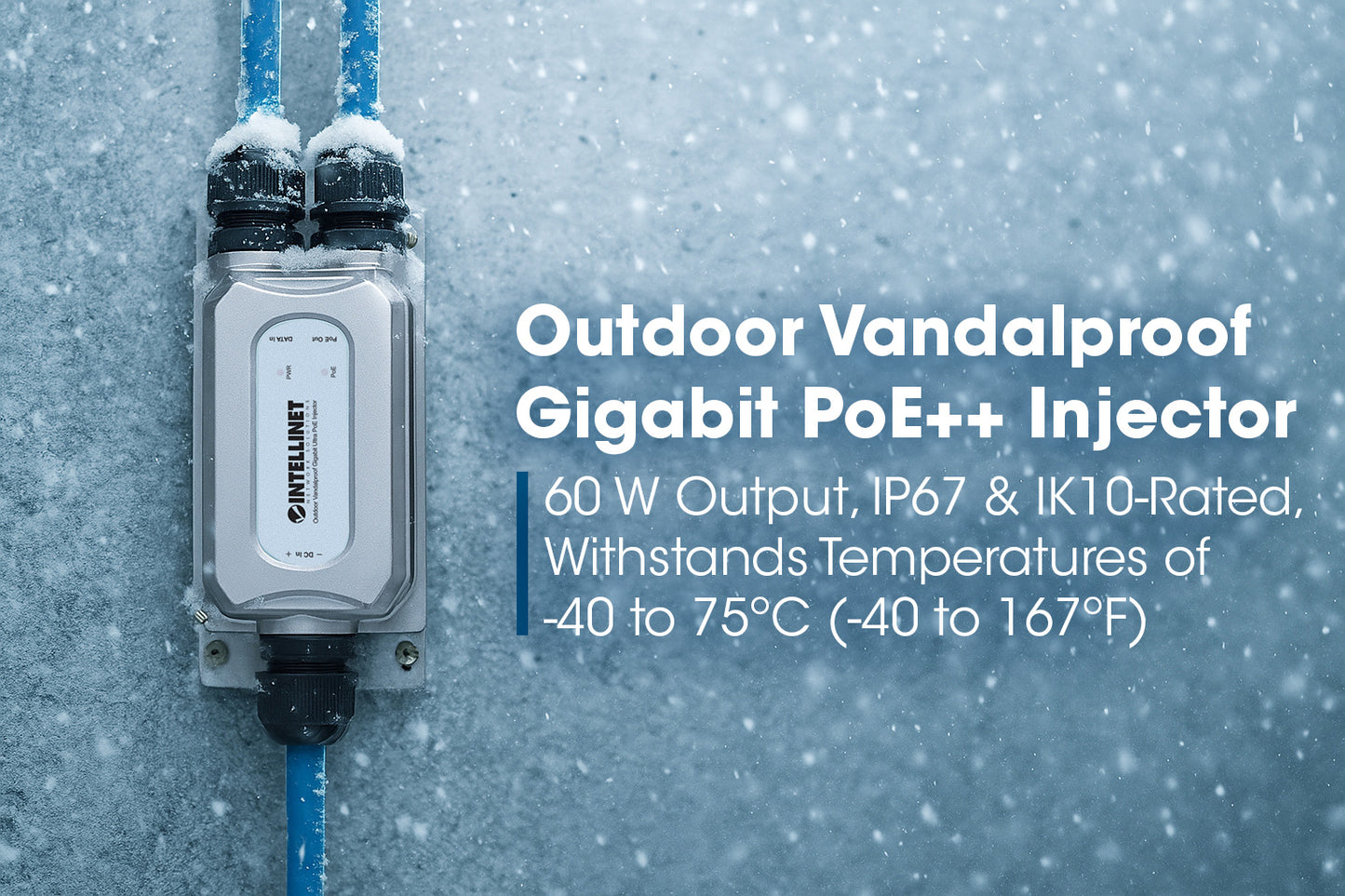 Outdoor Vandalproof Gigabit PoE++ Injector 60W Image 15