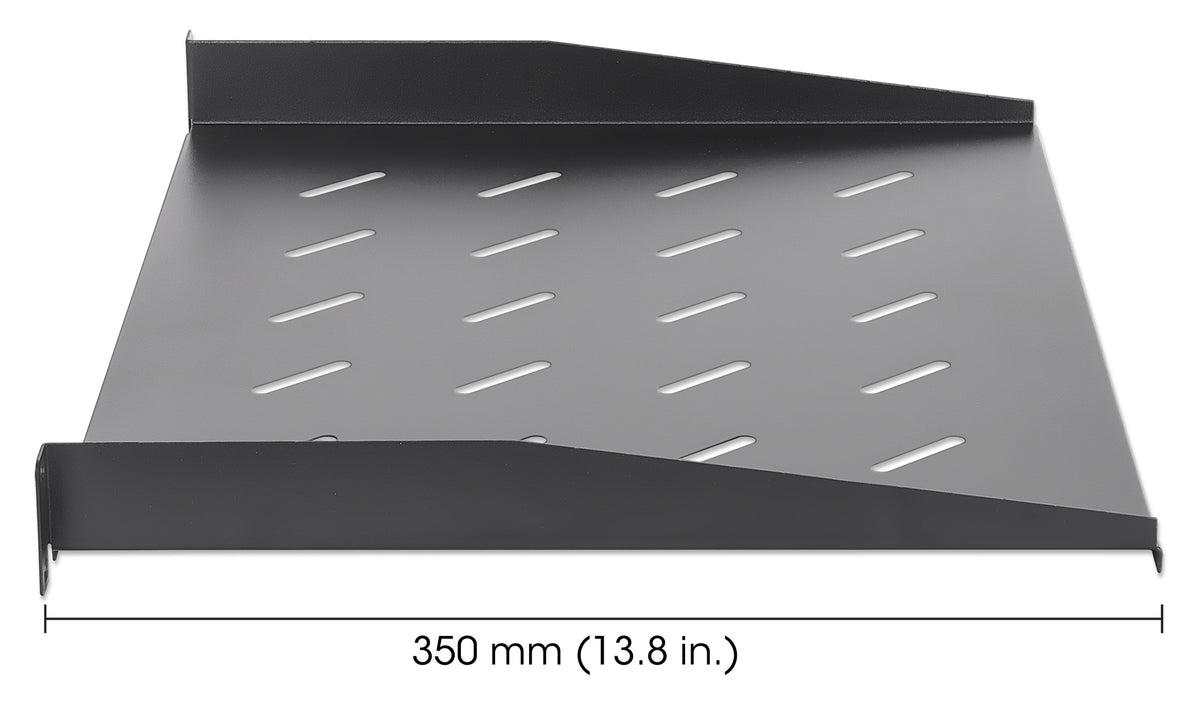 19" Cantilever Shelf, 1U, 350 mm (13.8 in.) Depth, Black Image 5