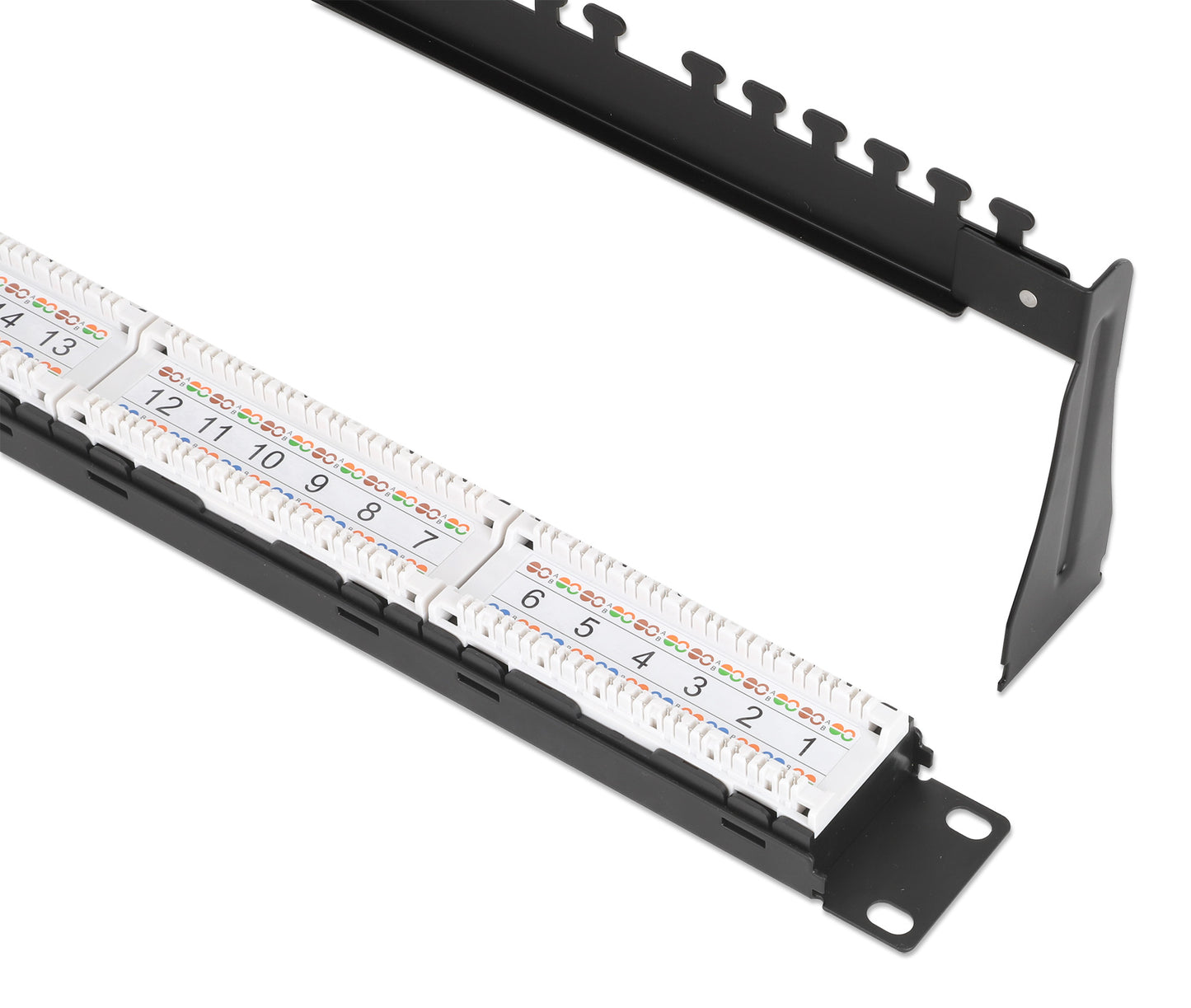 Cat6a 10G 24-Port Patch Panel, 1U Image 6