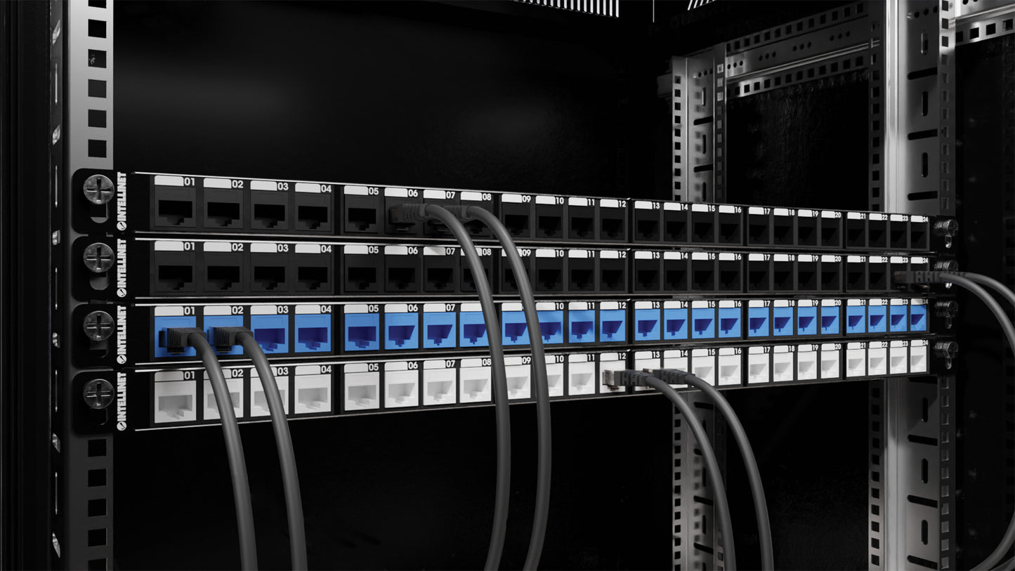 24-Port Shielded Blank Patch Panel, 0.5U Image 7