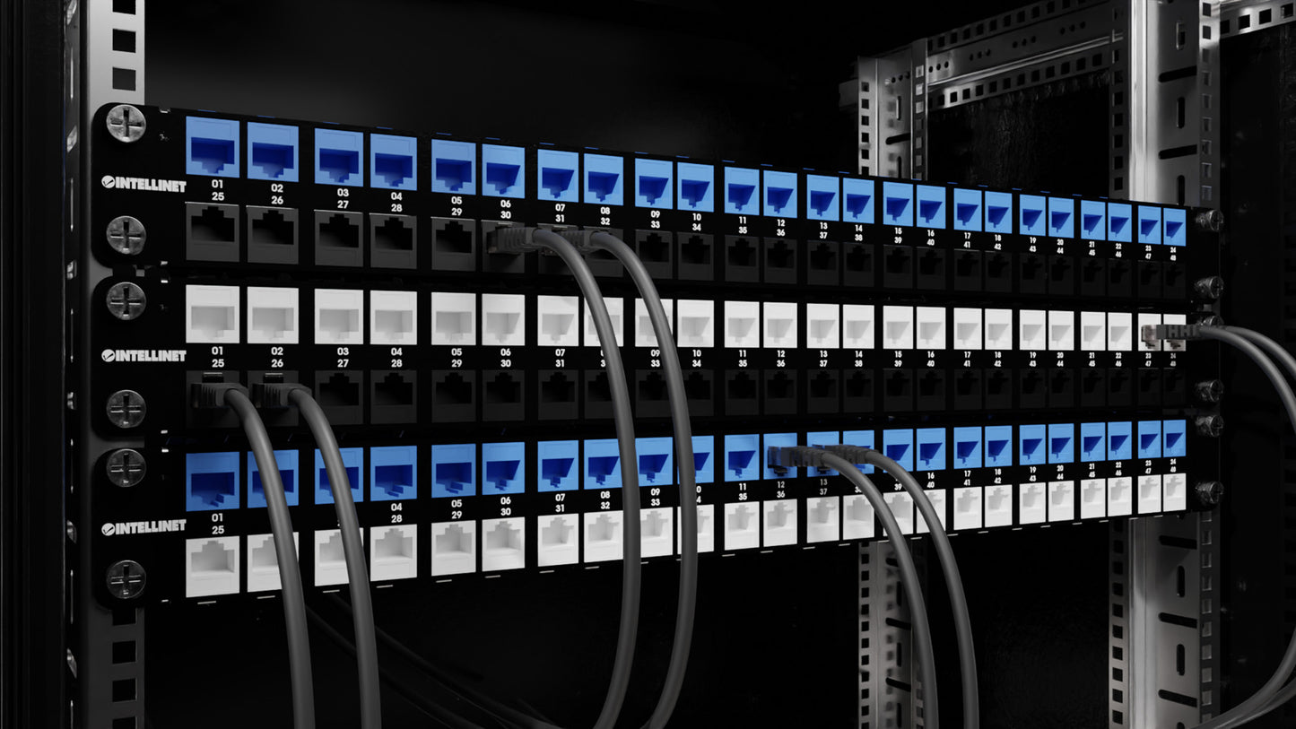 48-Port Shielded Blank Patch Panel, 1U Image 7