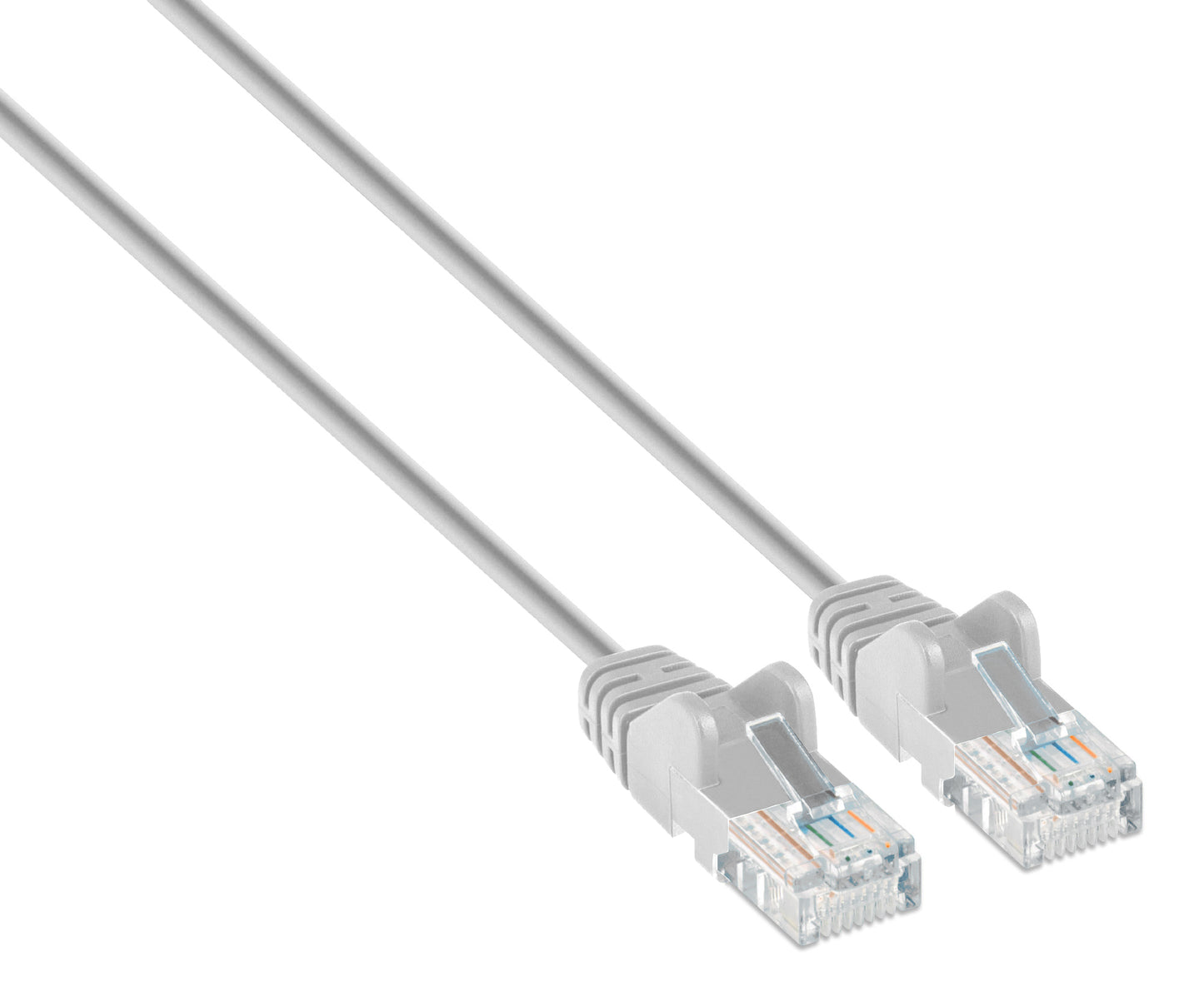 Cat6 U/UTP Slim Network Patch Cable, 0.5 ft., Gray Image 2