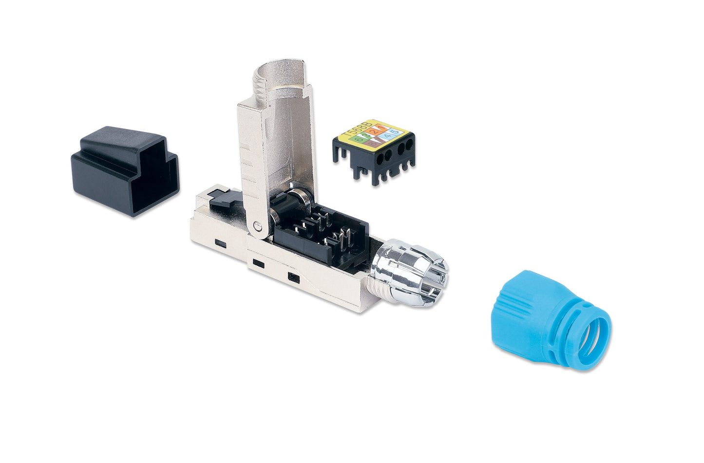 Cat8.1 40G Shielded Toolless RJ45 Modular Field Termination Plug Image 5