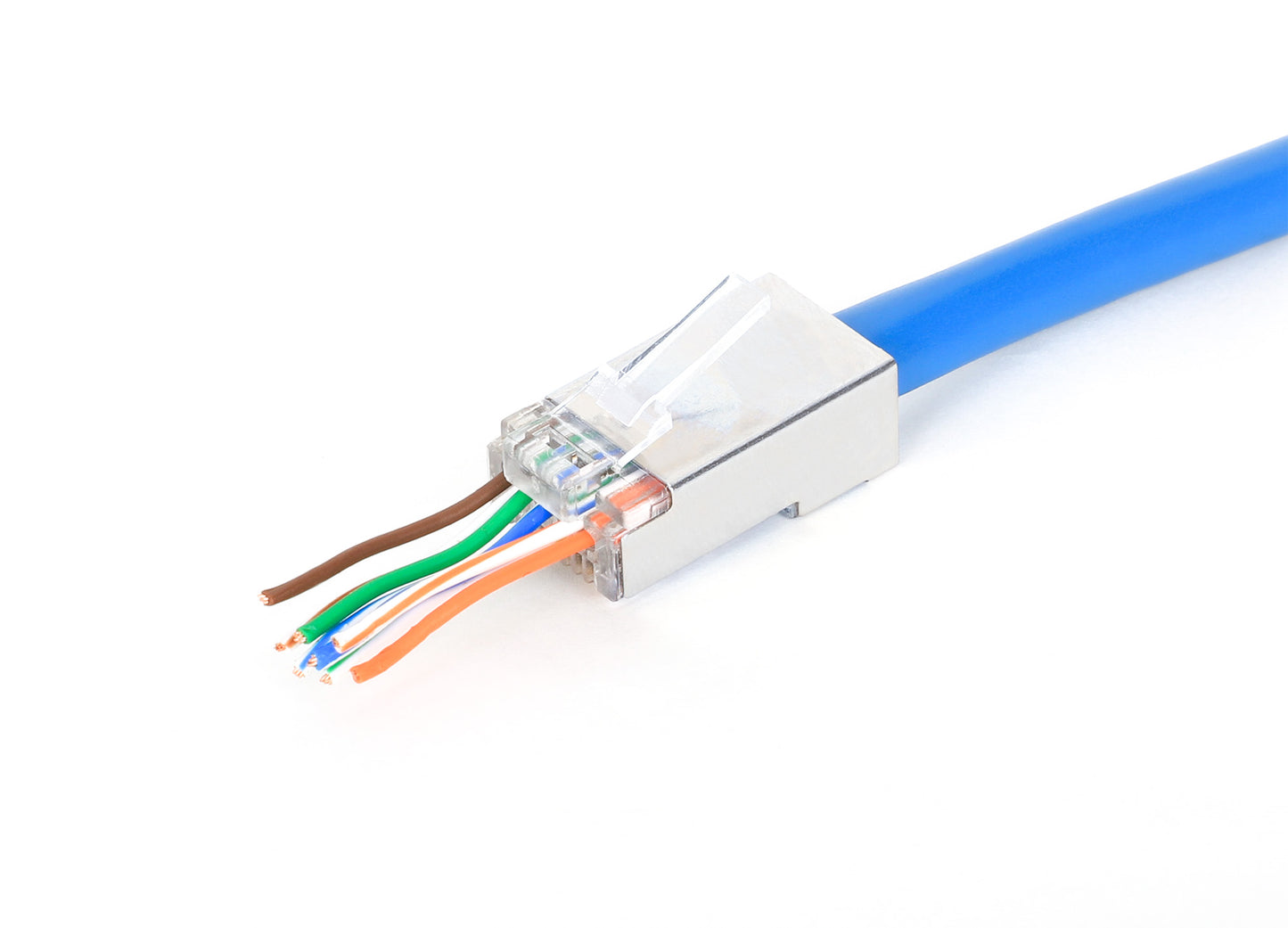 100-Pack FastCrimp Cat6a 10G Shielded RJ45 Modular Plugs Image 6