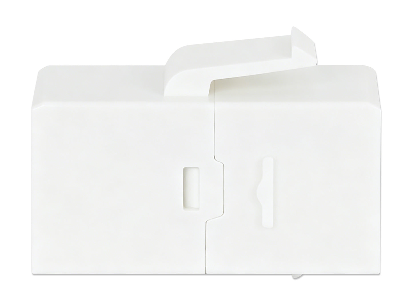 Cat6a 10G RJ45 Keystone Inline Coupler, White Image 4