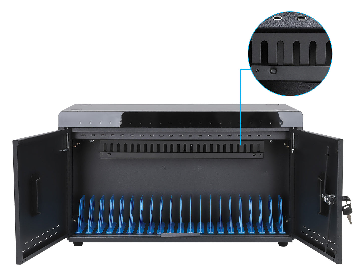 20-Port USB Power Delivery Charging Cabinet Image 5