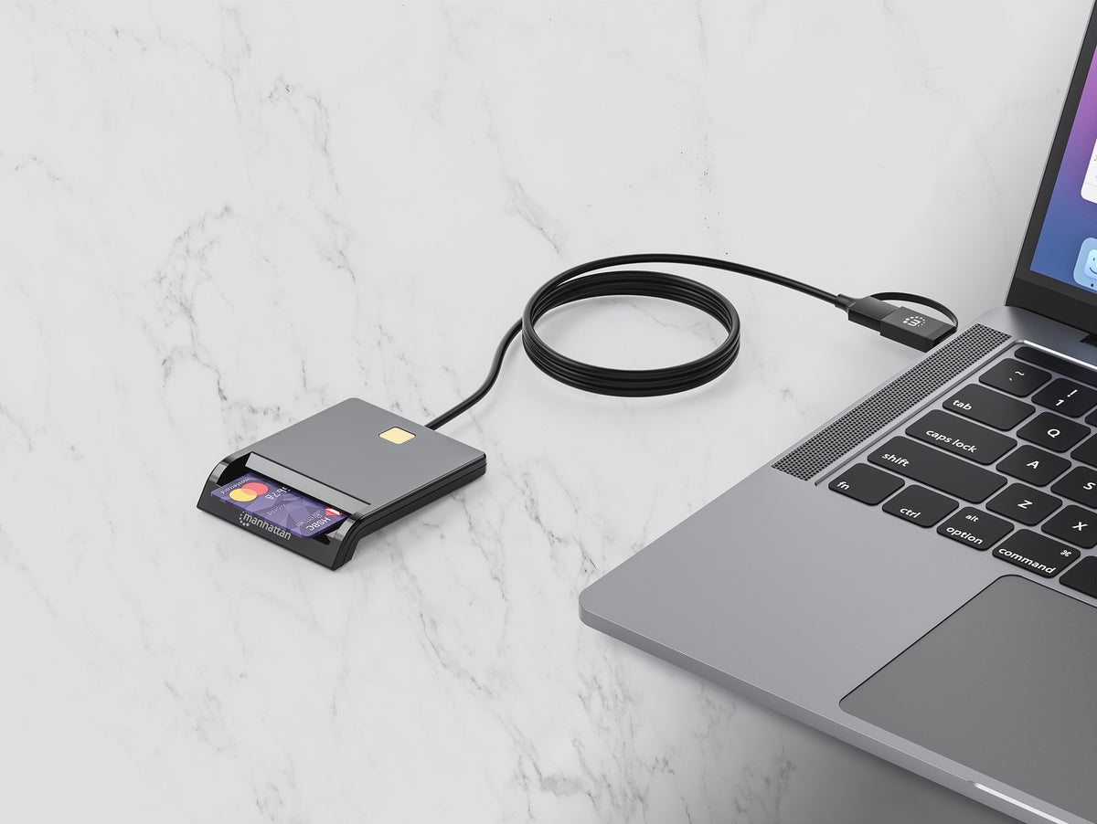 Smart Card Reader with USB-C / USB-A Combo Connector Image 3