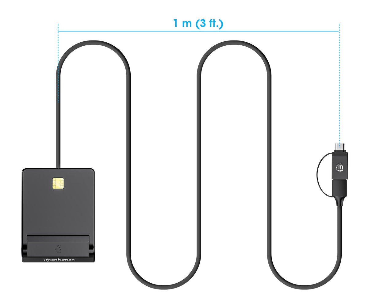 Smart Card Reader with USB-C / USB-A Combo Connector Image 8