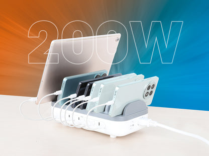 10-Port USB-C Power Delivery Charging Station - 20W per Port Image 6