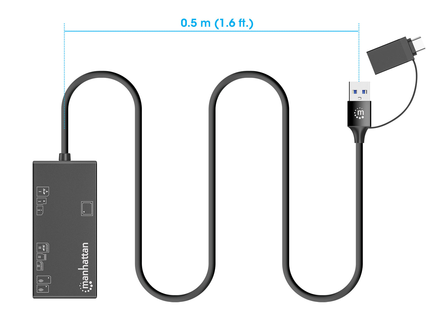 USB-C / USB-A Combo Multi-Card Reader / Writer Image 13