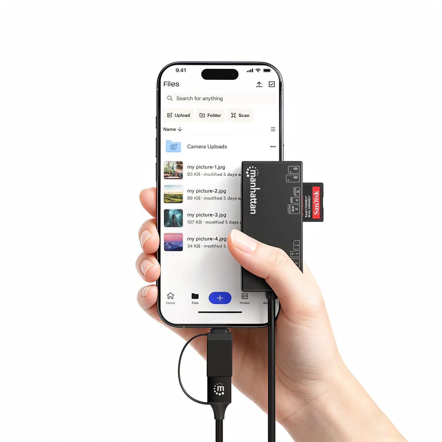 USB-C / USB-A Combo Multi-Card Reader / Writer Image 9