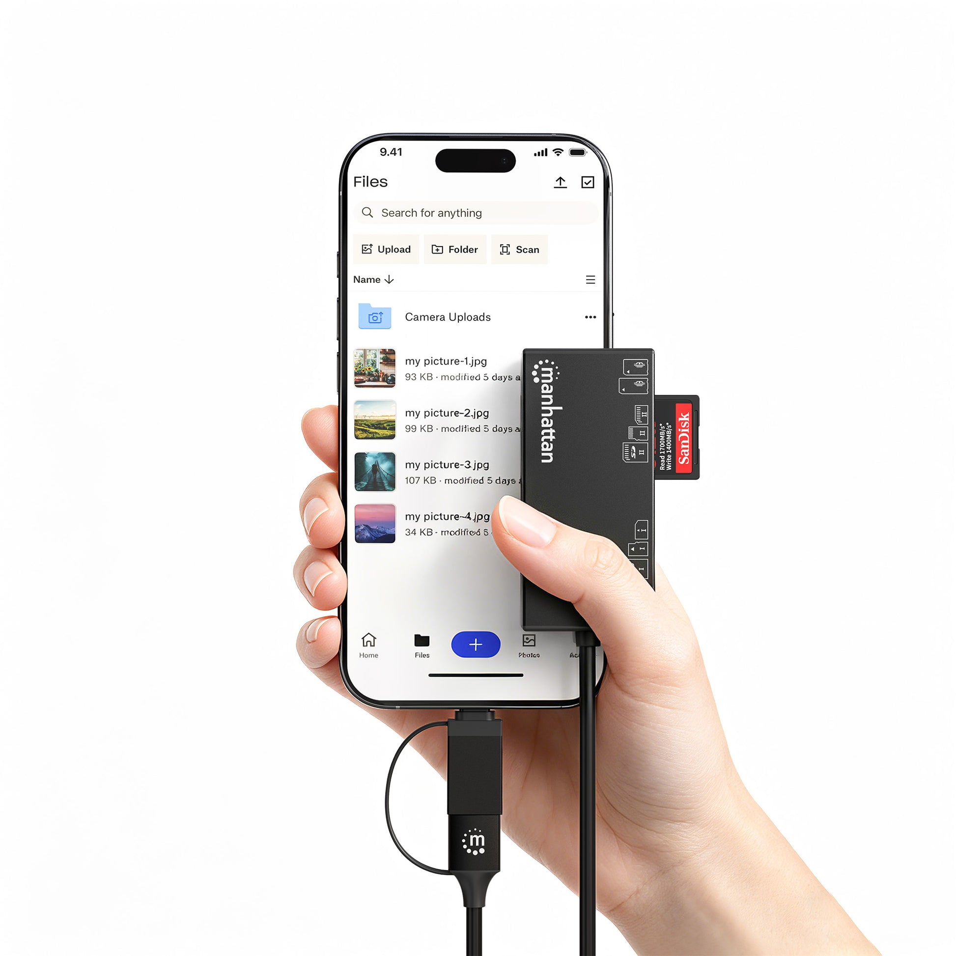 USB-C / USB-A Combo Multi-Card Reader / Writer Image 9