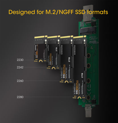 M.2 NVMe and SATA SSD USB Enclosure Image 12