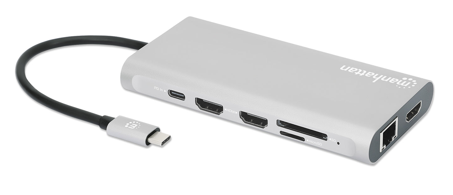 USB-C PD 12-in-1 Triple-HDMI Monitor Docking Station with MST Image 3