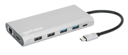 USB-C PD 12-in-1 Triple-HDMI Monitor Docking Station with MST Image 1