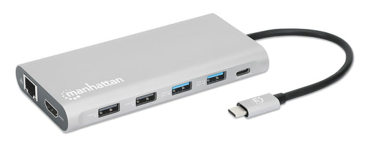 USB-C PD 12-in-1 Triple-HDMI Monitor Docking Station with MST Image 1