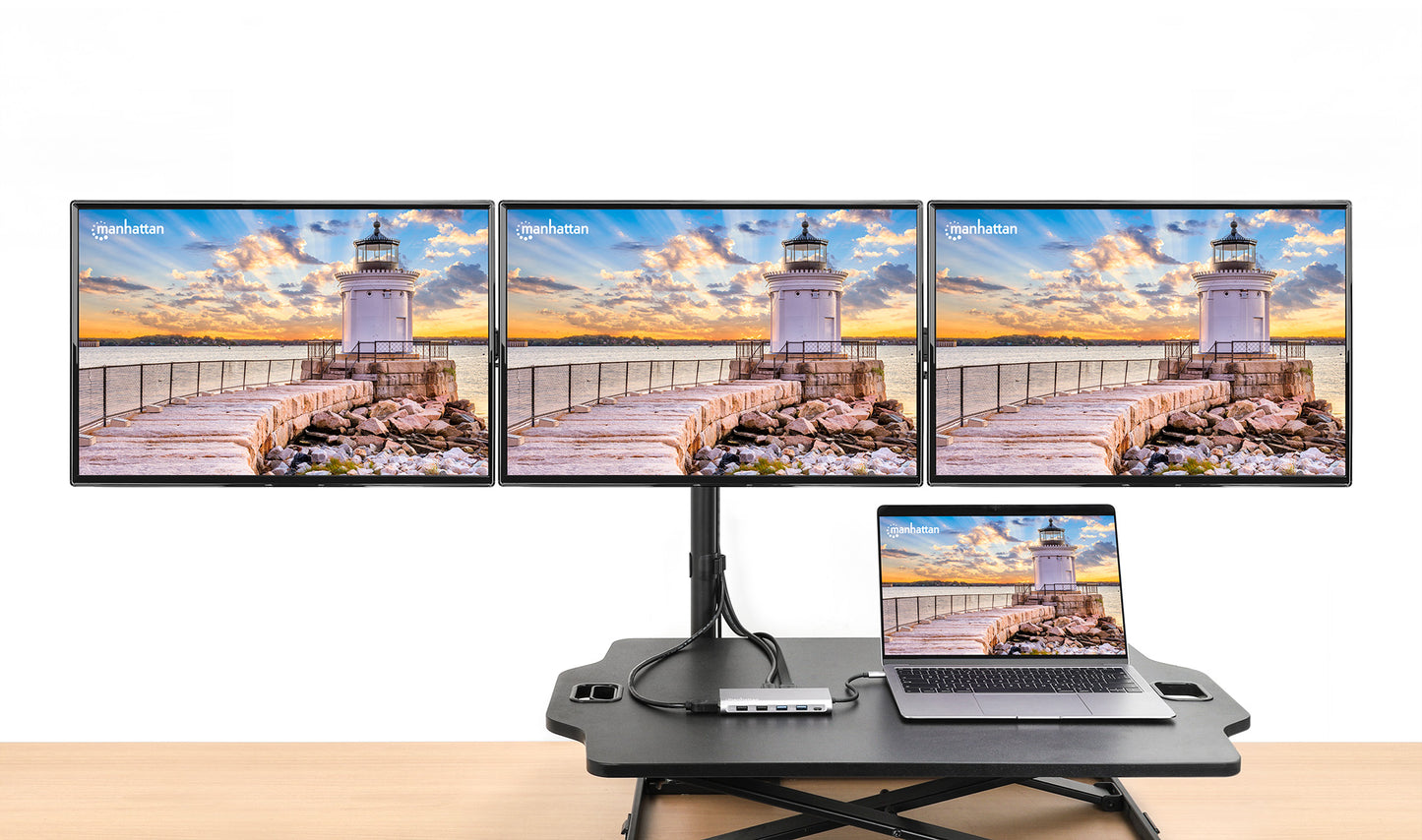 USB-C PD 12-in-1 Triple-HDMI Monitor Docking Station with MST Image 10