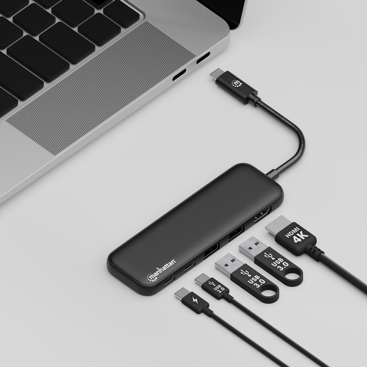 USB-C Docking Station with 100 W PD / 4K HDMI 5-in-1 Multiport USB Hub Image 7