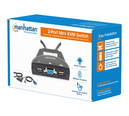 2-Port Mini KVM Switch Packaging Image 2