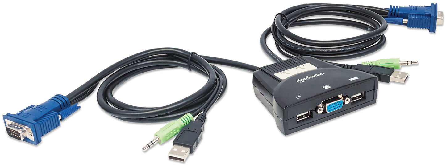 2-Port Mini KVM Switch Image 3