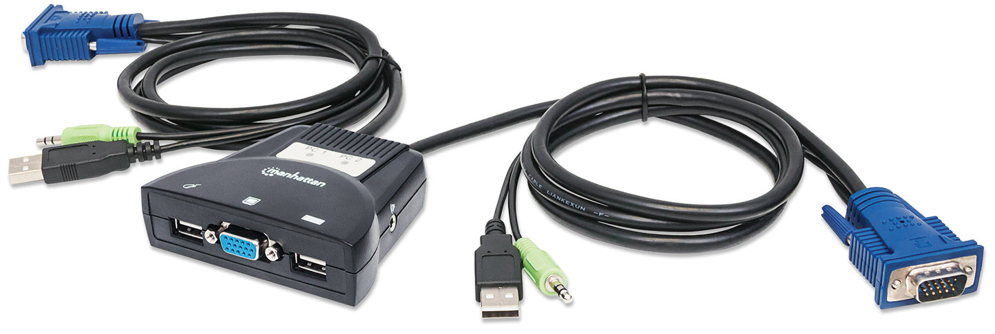 2-Port Mini KVM Switch Image 1