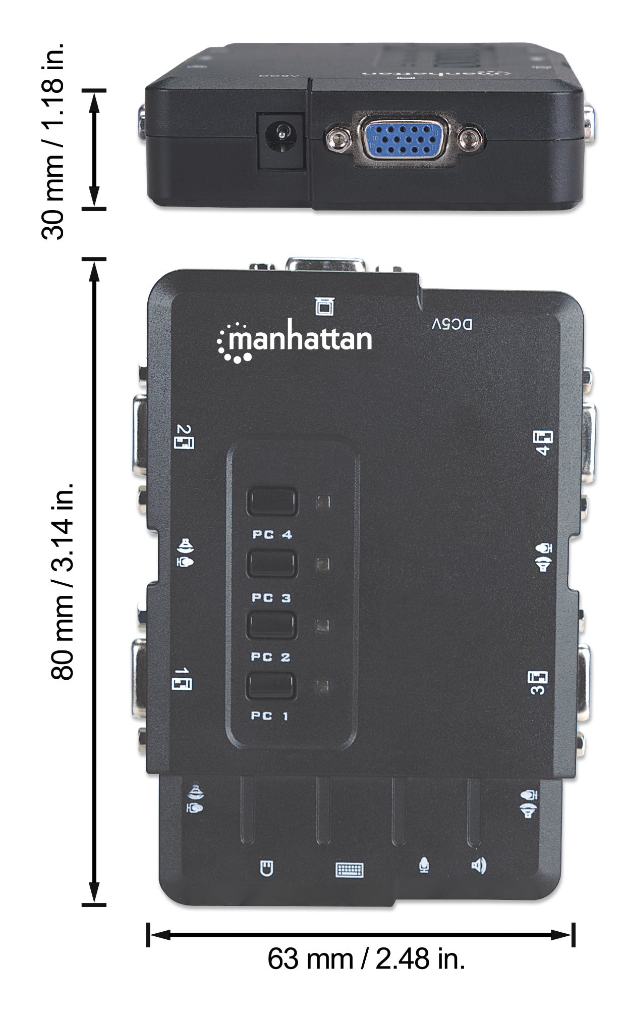 4-Port Compact KVM Switch Image 15