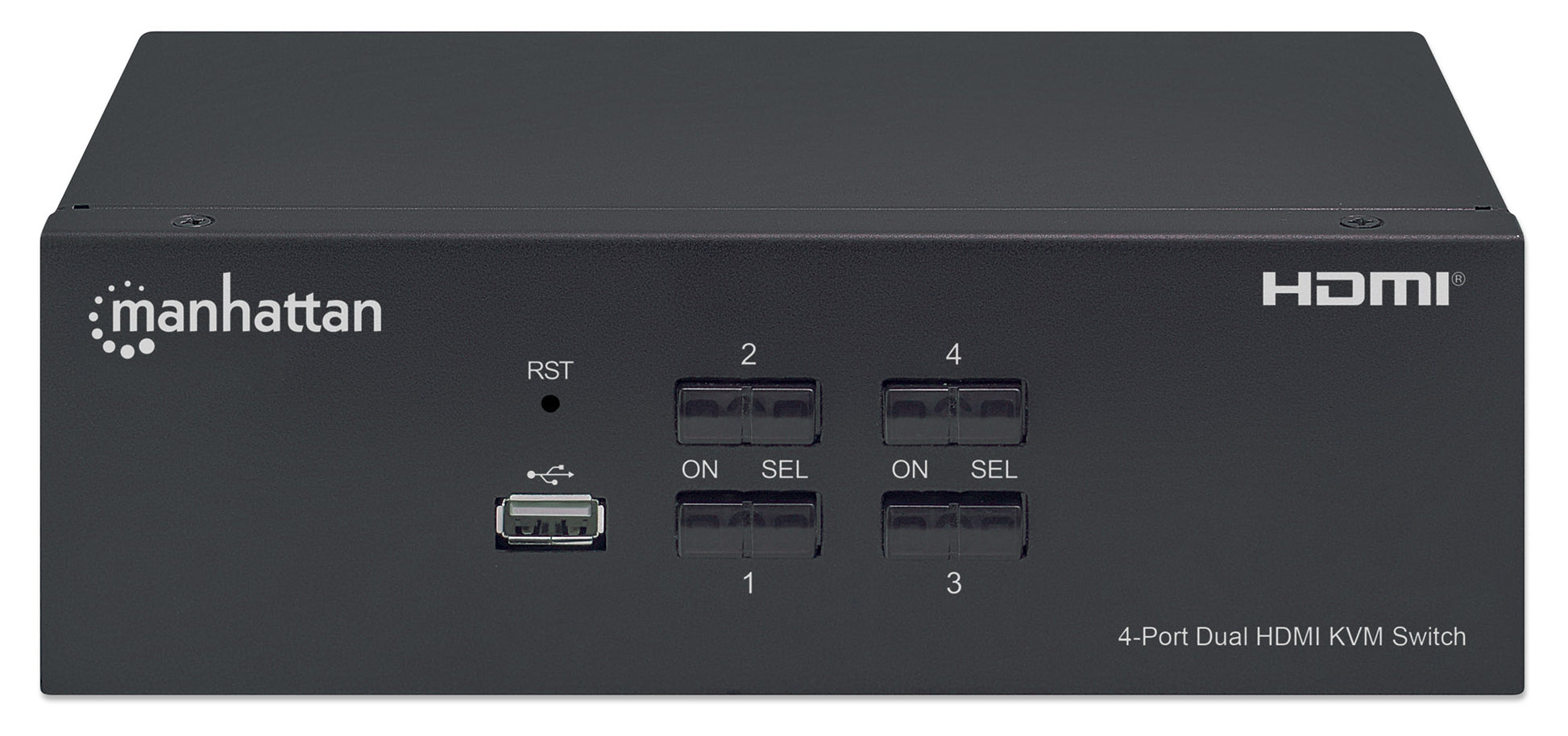 4-Port Dual-Monitor HDMI KVM Switch Image 4
