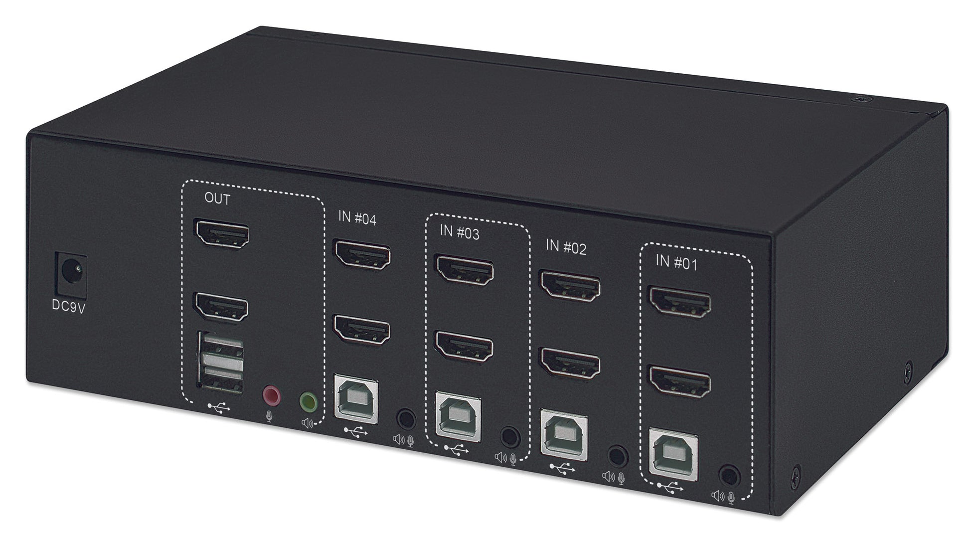 4-Port Dual-Monitor HDMI KVM Switch Image 5