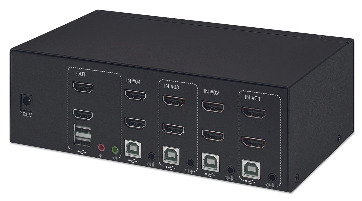 4-Port Dual-Monitor HDMI KVM Switch Image 5