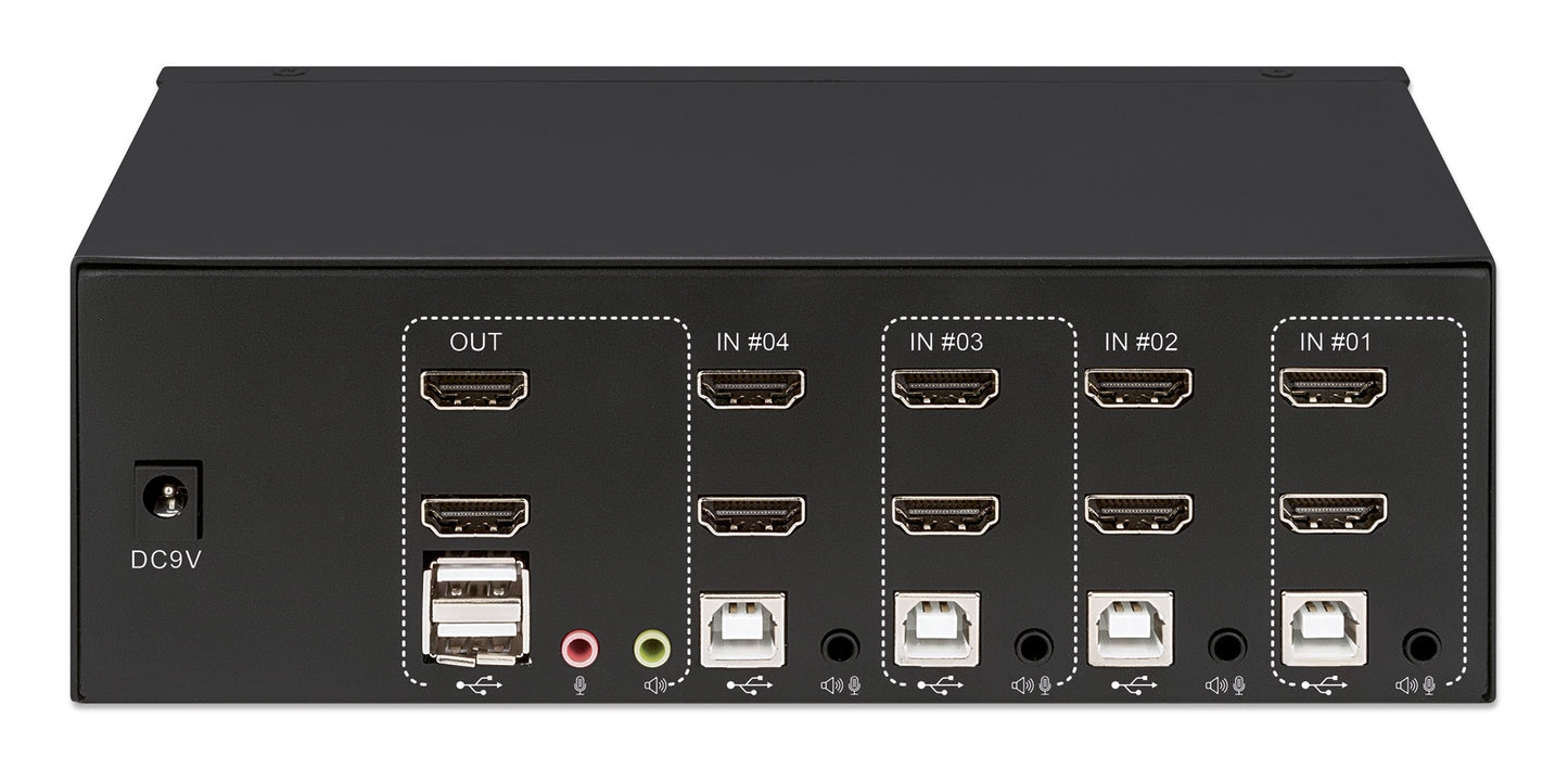 4-Port Dual-Monitor HDMI KVM Switch Image 7