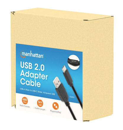 USB 2.0 Type-A to Type-C Active Device Repeater Cable Packaging Image 2