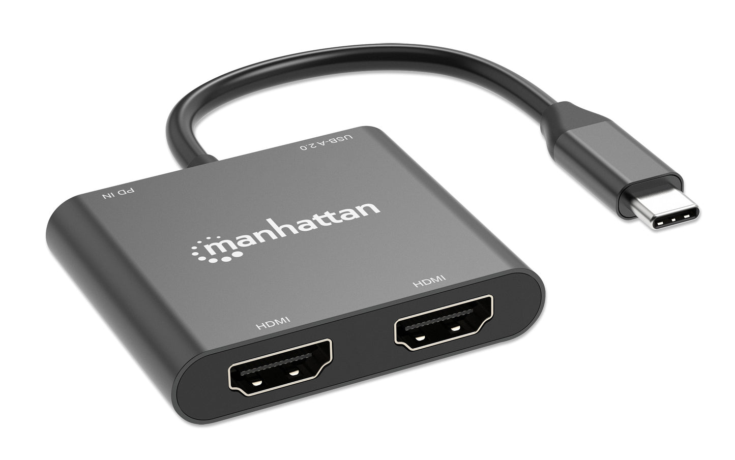 USB-C PD to Dual-HDMI Monitor Adapter for Laptop and Tablet Image 4