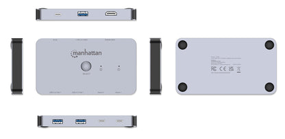 2-Port HDMI USB-C KVM Switch 4K@60Hz with Dual Power Delivery Image 12