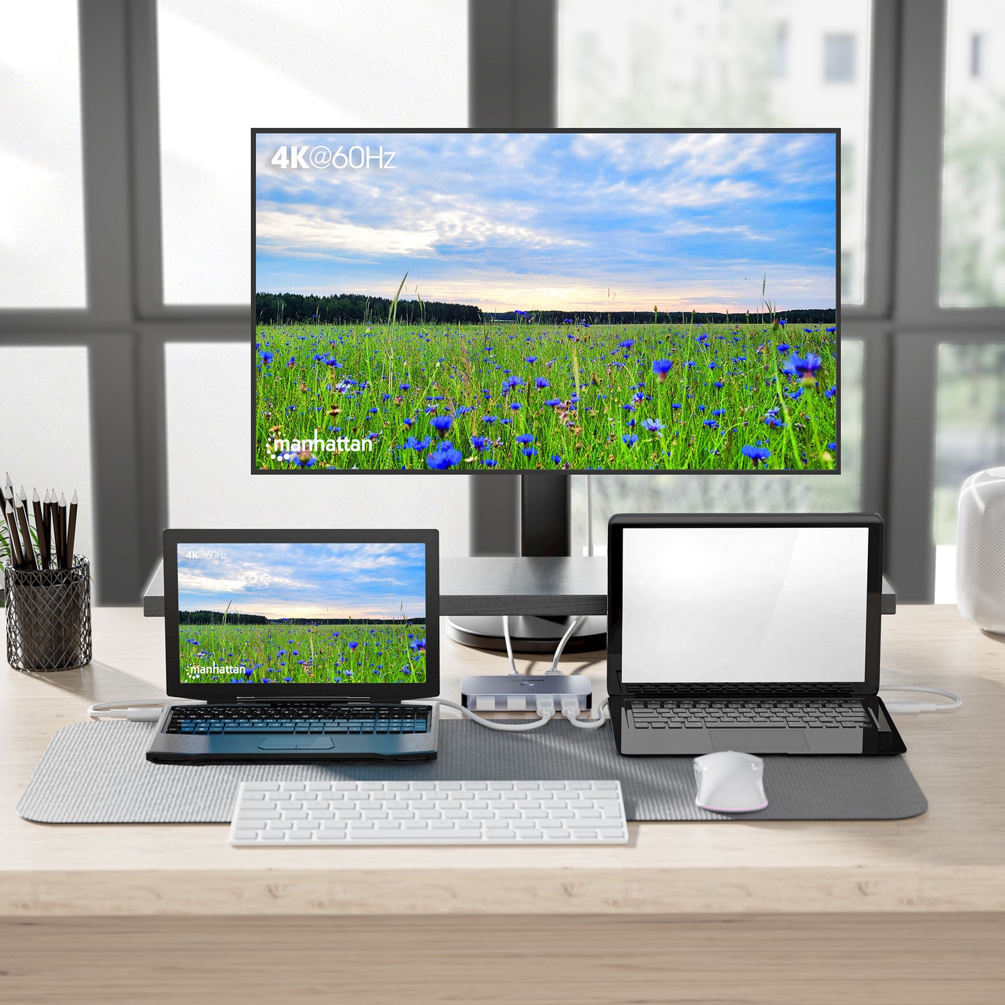 2-Port HDMI USB-C KVM Switch 4K@60Hz with Dual Power Delivery Image 4