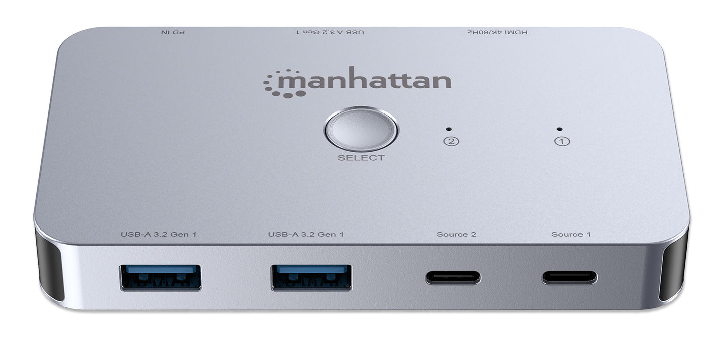 2-Port HDMI USB-C KVM Switch 4K@60Hz with Dual Power Delivery Image 5