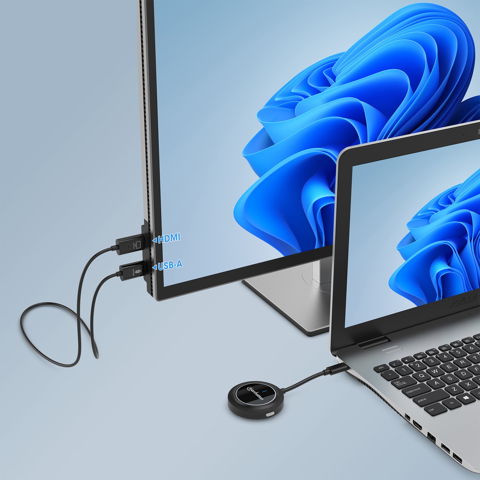 1080p Wireless HDMI Display Presentation Kit with 4 USB-C Transmitters Image 3