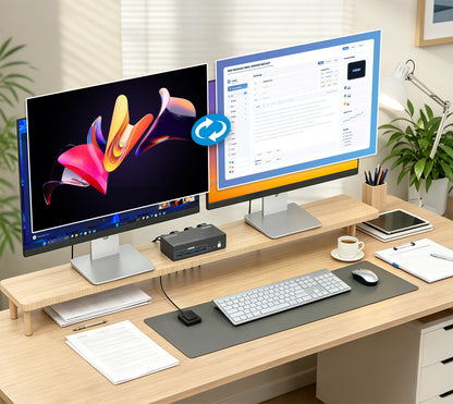 2-Port Dual-Monitor HDMI KVM Switch 8K@60Hz Image 3