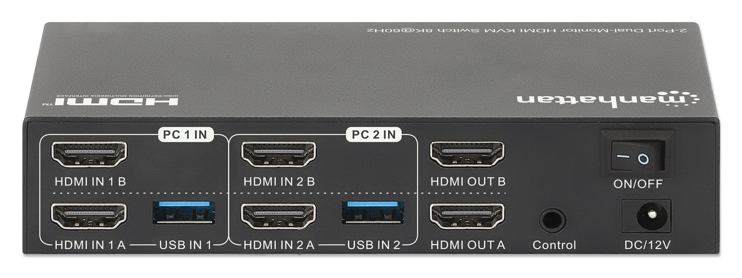 2-Port Dual-Monitor HDMI KVM Switch 8K@60Hz Image 10