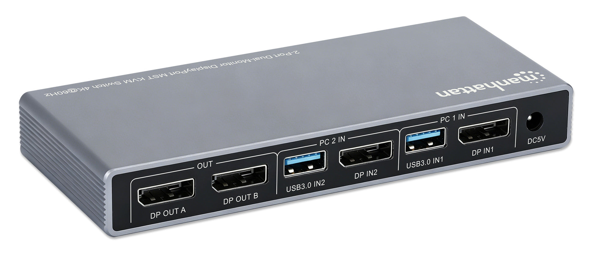 2-Port Dual-Monitor DisplayPort MST KVM Switch 4K@60Hz Image 4