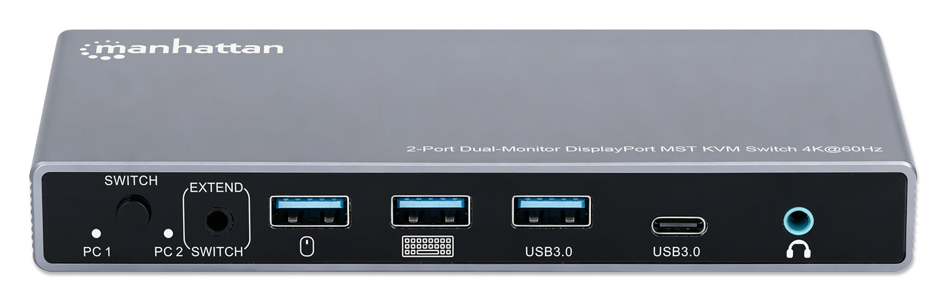 2-Port Dual-Monitor DisplayPort MST KVM Switch 4K@60Hz Image 6