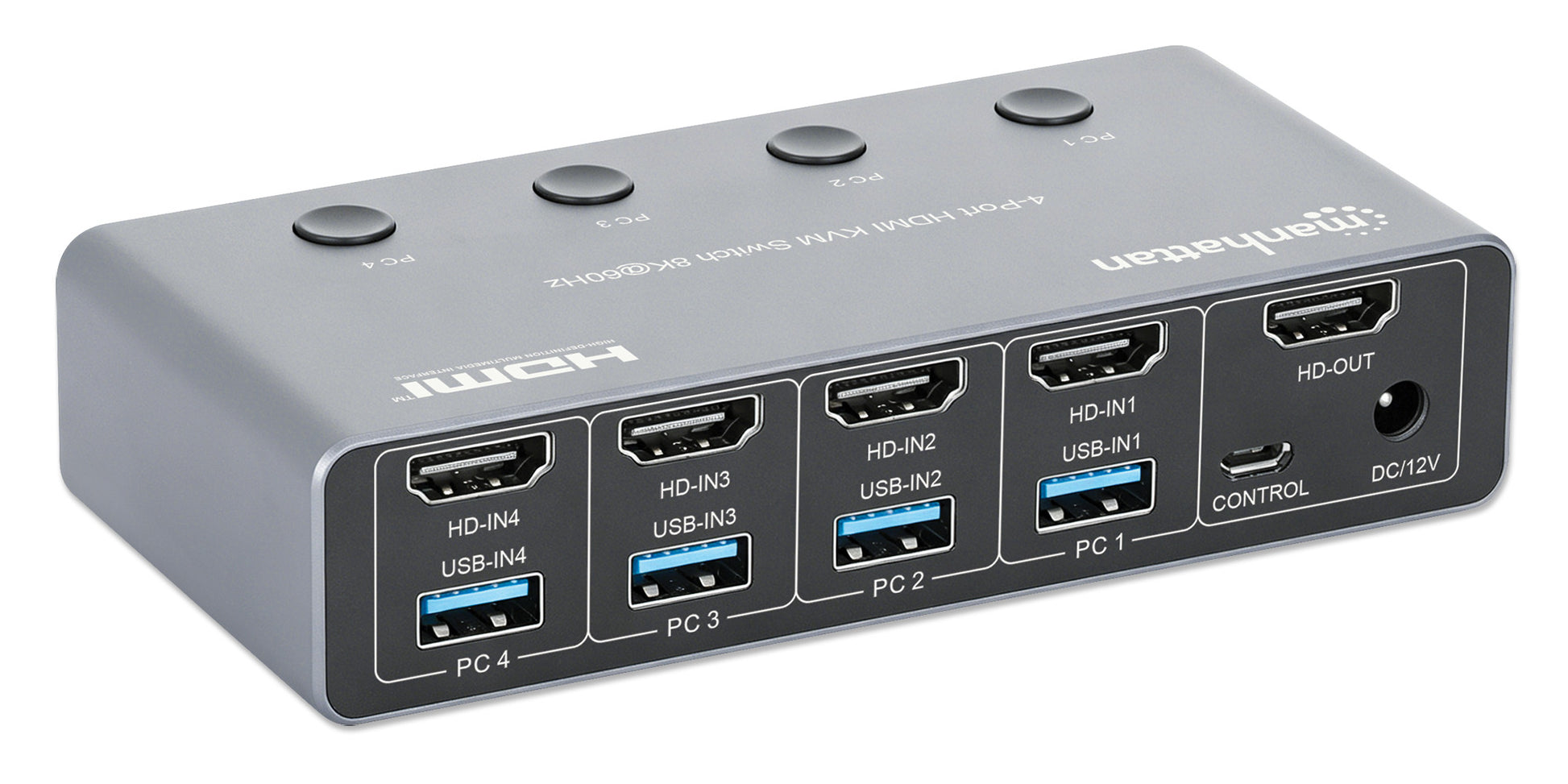 4-Port HDMI KVM Switch 8K@60Hz Image 4