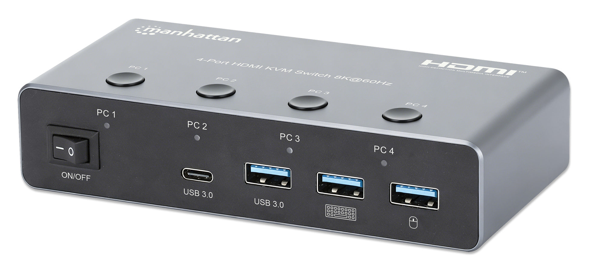 4-Port HDMI KVM Switch 8K@60Hz Image 1